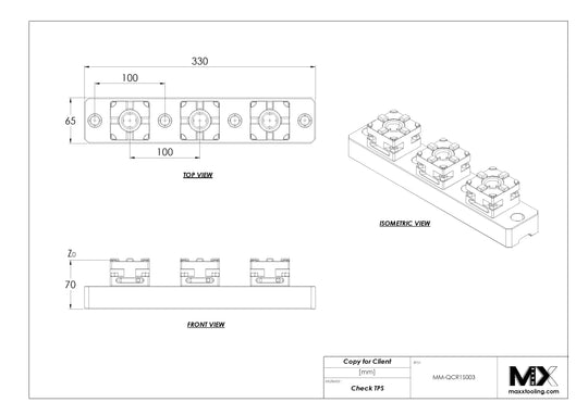 MaxxMacro (System 3R) 54 Multi 3 QuickChuck Chuck Precision Rail 5