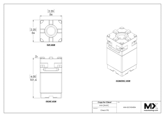 MaxxMacro 54 Manual QuickChuck Vertical Extension 4" EDM Tooling Warehouse