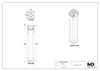 MaxxMacro (System 3R) 54 Manual QuickChuck Vertical Extension 12" 5