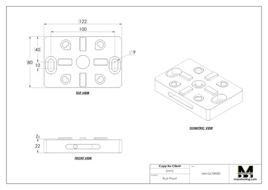 MaxxMacro 70 602.27 Manual QuickChuck Low Profile Chuck WEDM Rust Proof