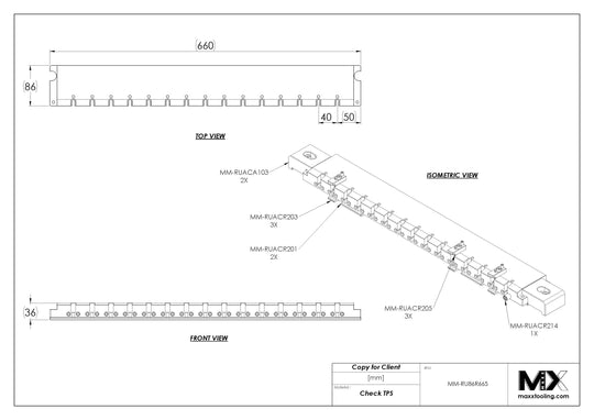 MaxxMacro 239665 MXRuler WEDM 665mm EDM Tooling Warehouse