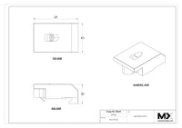 MaxxMacro MXRuler A2391 WEDM 60mm Clamps (Set of 2) EDM Tooling Warehouse