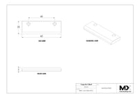 MaxxMacro (System 3R) MXRuler 23925 WEDM Standard 60mm Support Tab 2