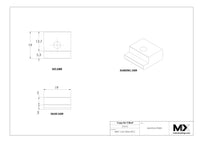 MaxxMacro MXRuler 23922 WEDM Stepped Support Tab (Set of 2) EDM Tooling Warehouse