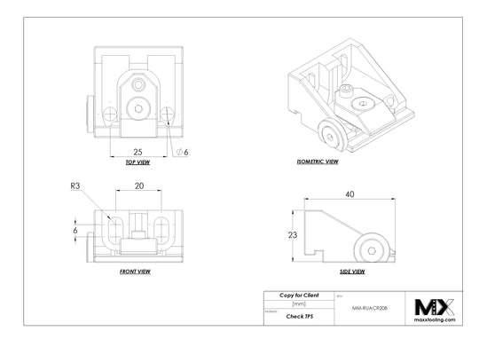 MaxxMacro (System 3R) 2392 Low Profile Holder MXRuler (3Ruler) Accessory WEDM 5