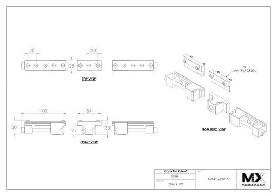 MaxxMacro MXRuler 2391 WEDM Double Ruler Vise EDM Tooling Warehouse