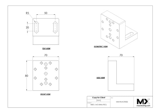 MaxxMacro (System 3R) 2015A Angle shelf MXRuler (3Ruler) Accessory WEDM 5