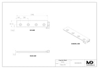 MaxxMacro (System 3R) 2002J11 MXRuler (3Ruler) WEDM Reference element 198mm 6