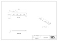 MaxxMacro (System 3R) 2002J2 MXRuler (3Ruler) WEDM Reference element 209mm 6