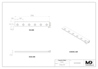 MaxxMacro (System 3R) 20029J1 MXRuler (3Ruler) WEDM Reference Element 298mm 5