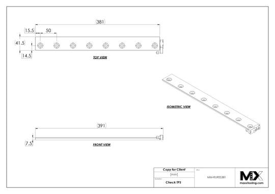 MaxxMacro (System 3R) 2005JSTD MXRuler (3Ruler) WEDM Reference Element 381mm 5