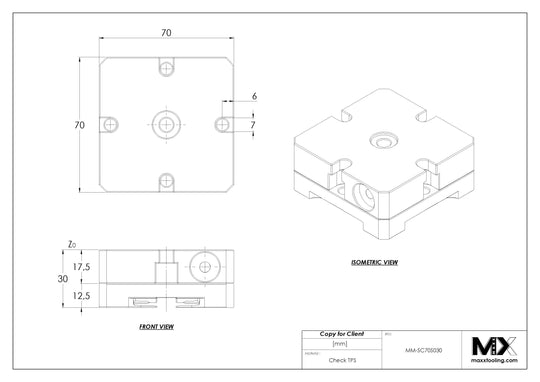 MaxxMacro (System 3R) 70 Stainless 30mm Spacer Pallet Casted 5