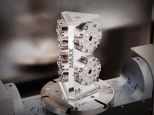 MaxxMagnum 3 Sided Tombstone with 6 Manual Low Profile Chuck