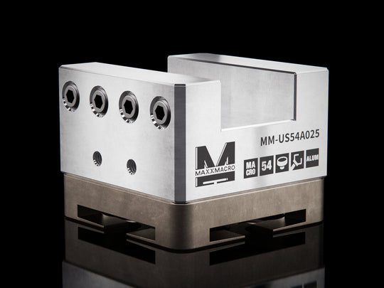 MaxxMacro 54 Aluminum Slotted Electrode Holder U25 EDM Tooling Warehouse
