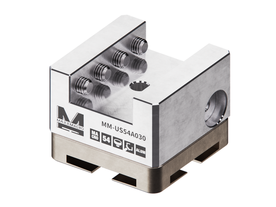 MaxxMacro 54 Aluminum Slotted Electrode Holder U30 EDM Tooling Warehouse