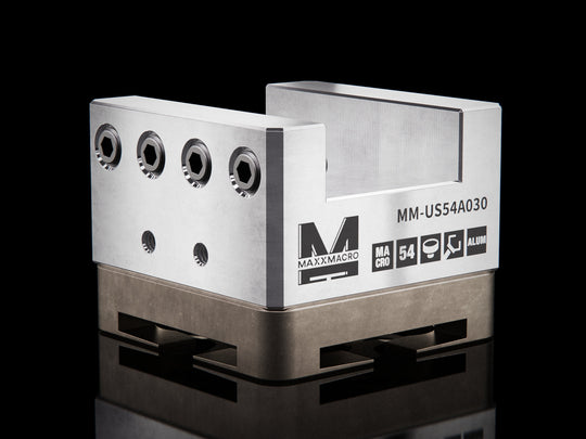 MaxxMacro 54 Aluminum Slotted Electrode Holder U30 EDM Tooling Warehouse