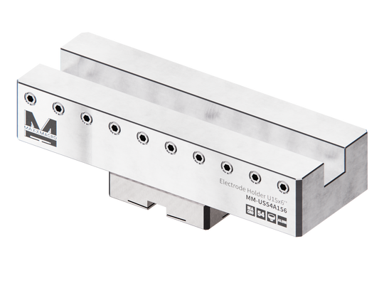 MaxxMacro 54 Aluminum Slotted Electrode Holder U15x6" EDM Tooling Warehouse
