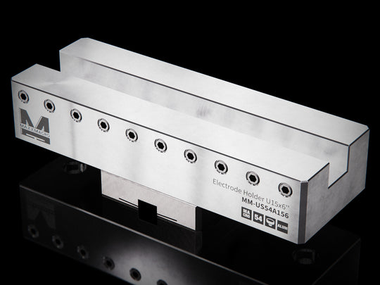 MaxxMacro 54 Aluminum Slotted Electrode Holder U15x6" EDM Tooling Warehouse