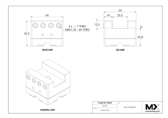 MaxxMacro (System 3R) 54 Stainless Slotted Electrode Holder U25 Performance 4
