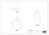 MaxxMacro 54 V-Block Holder Clamping shackle 40mm