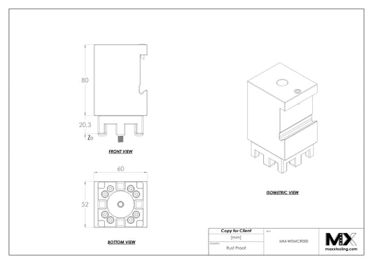 MaxxMacro (System 3R) 6222 Manual WEDM Chuck 5