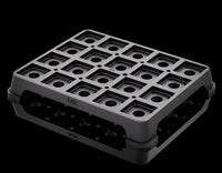 MaxxMacro (System 3R) Maxx-ER (Erowa) 20 Piece Electrode Holder Tray side