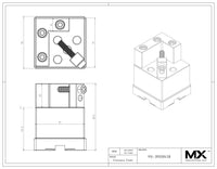 MaxxMacro (System 3R) Vise 008458 V-Block Holder Stainless print