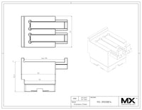 MaxxMacro (System 3R) Vise 008814 Precision Vise 0-100 UnoSet print