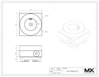 MaxxMacro (System 3R) Circle Holder Stainless 1.25 Dia Round Stock print