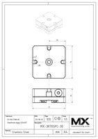 MaxxMacro (System 3R) 70 Spacer 70mm with Pallet mounted 30mm OAH print