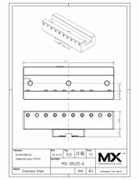 MaxxMacro (System 3R) Electrode Holder Aluminum U25 by 6" Slotted print