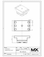 MaxxMacro (System 3R) Flat Electrode Holder 81X51 Aluminum print