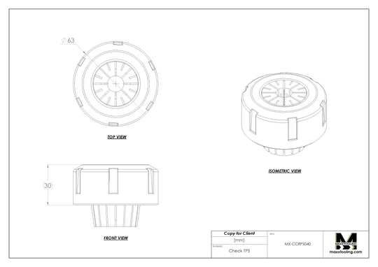 MaxxTooling Stainless ER40 Collet Replacement Locking Nut 3