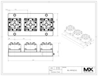 MaxxMacro 70 Pneumatic Three (3) Multi Chuck Rail System