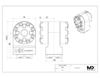 MaxxMacro 54 Twin Manual Chuck 90 Degree Adapter Rust Proof WEDM