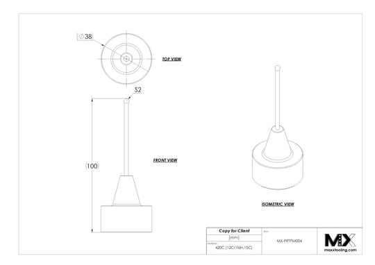 MaxxTooling Magnetic Probe Replacement Tip 4mm EDM Tooling Warehouse