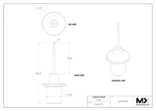 MaxxTooling Stationary Probe Tip Replacement 2mm 5