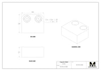 MaxxVise Aluminum Self Centering Vise Spare Part Soft Jaw 39x46x21mm (Set of 2) EDM Tooling Warehouse