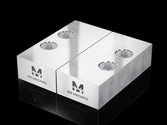 MaxxVise Aluminum Self Centering Vise Spare Part Soft Jaw 39x80x21mm (Set of 2) EDM Tooling Warehouse