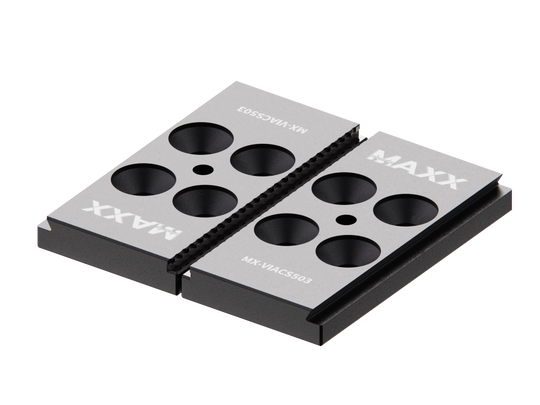 MaxxVise Stainless Self Centering Vise Spare Part Low Profile Jaw 80mm (Set of 2) EDM Tooling Warehouse