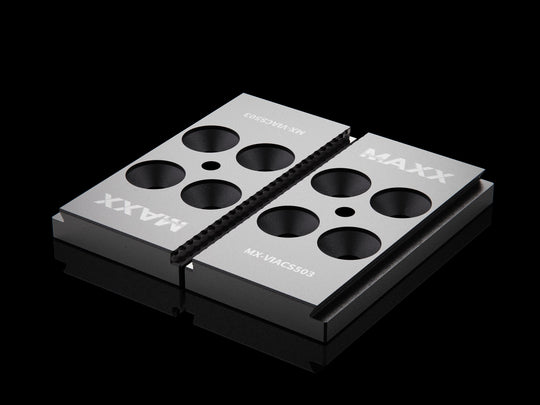 MaxxVise Stainless Self Centering Vise Spare Part Low Profile Jaw 80mm (Set of 2) EDM Tooling Warehouse