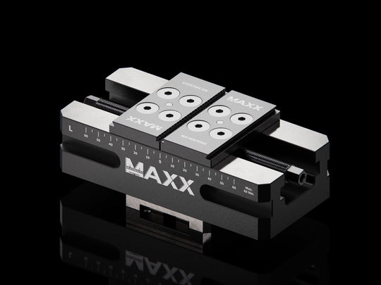 MaxxVise Stainless Self Centering Vise Spare Part Low Profile Jaw 80mm (Set of 2) EDM Tooling Warehouse
