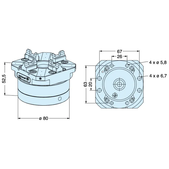 Erowa ER-007625 Rapid-action chuck automatic NSF EDM Tooling Warehouse