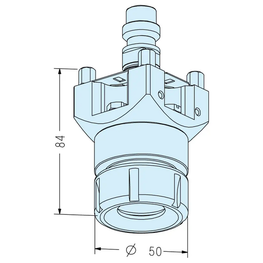 Erowa ER-008566 Collet Chuck Holder 50 EDM Tooling Warehouse