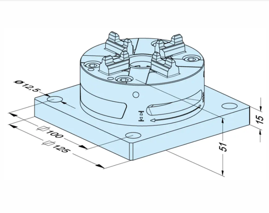 Erowa ER-154100 QuickChuck 100 P 125 x 125 EDM Tooling Warehouse