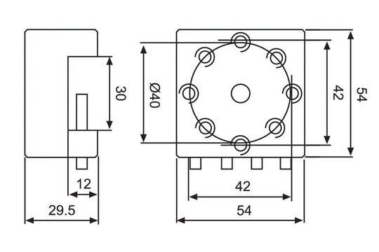 System 3R 3R-658.2E-S, Holder, unhardened, 54x54 mm EDM Tooling Warehouse