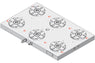 System 3R C284580, Base plate 6-fold HHP, 250 mm, with bores, indexing with indexing option