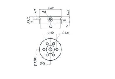 System 3R C695040, GPS 70 Aluminium pallet, for automation EDM Tooling Warehouse