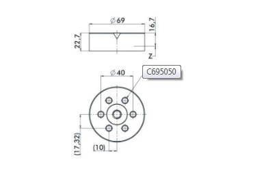System 3R C695050, GPS 70 Aluminium pallet EDM Tooling Warehouse