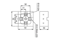 System 3R 3R-651.3, Pallet, hardened, 52x52 mm, MacrohighPerformance EDM Tooling Warehouse